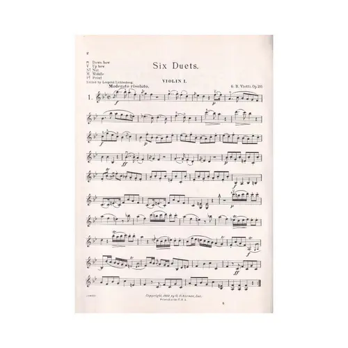 Six duets for two violins Op.20