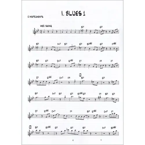 15 Easy Jazz/Blues/Funk Etudes-C