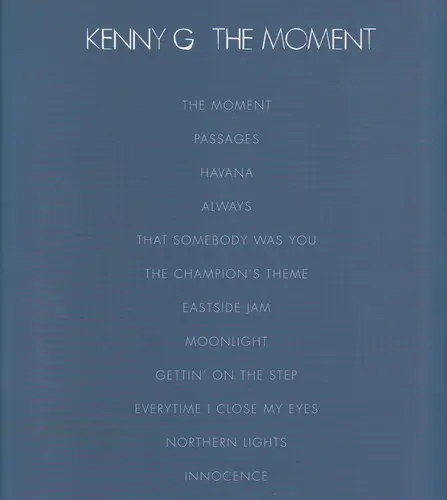The Moment - Kenny G