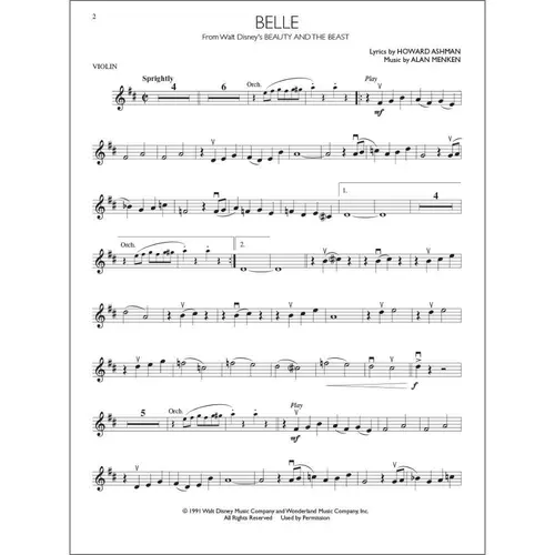 Disney Movie Hits - Violin