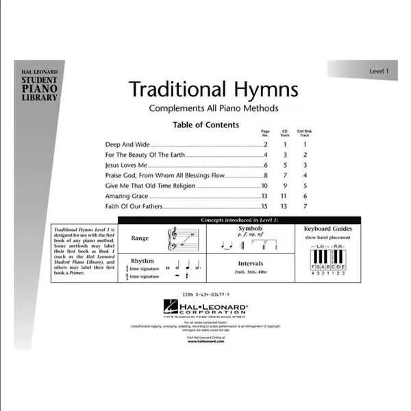 Traditional Hymns Level 1