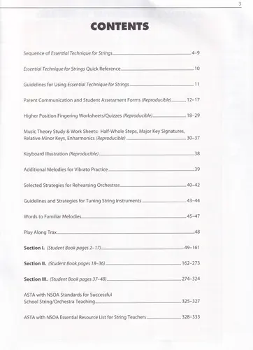 Essential Technique for strings - Teacher's Manual Book 3
