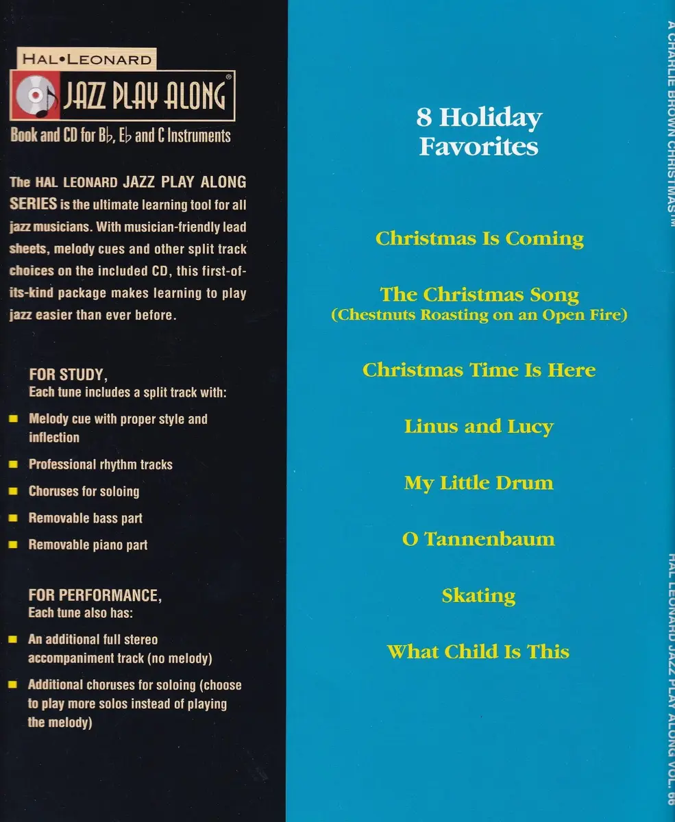 A Charlie Brown Christmas - Jazz Play Along Vol.66