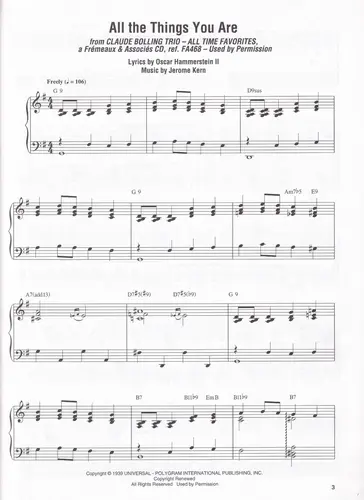 Claude Bolling Plays Standards