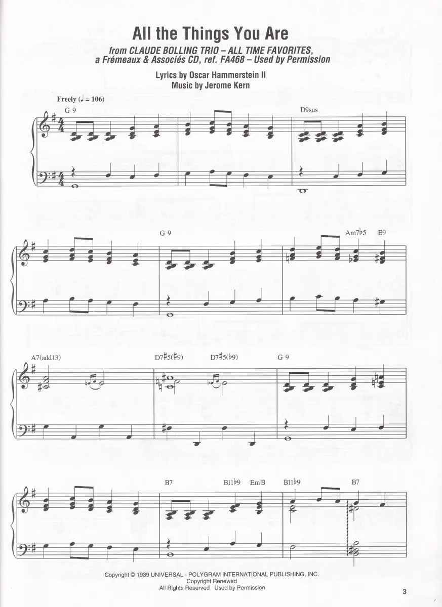 Claude Bolling Plays Standards