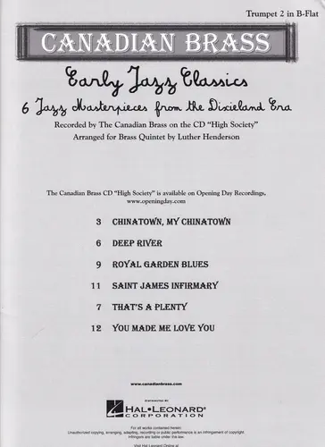 Early Jazz Classics - Trumpet 2