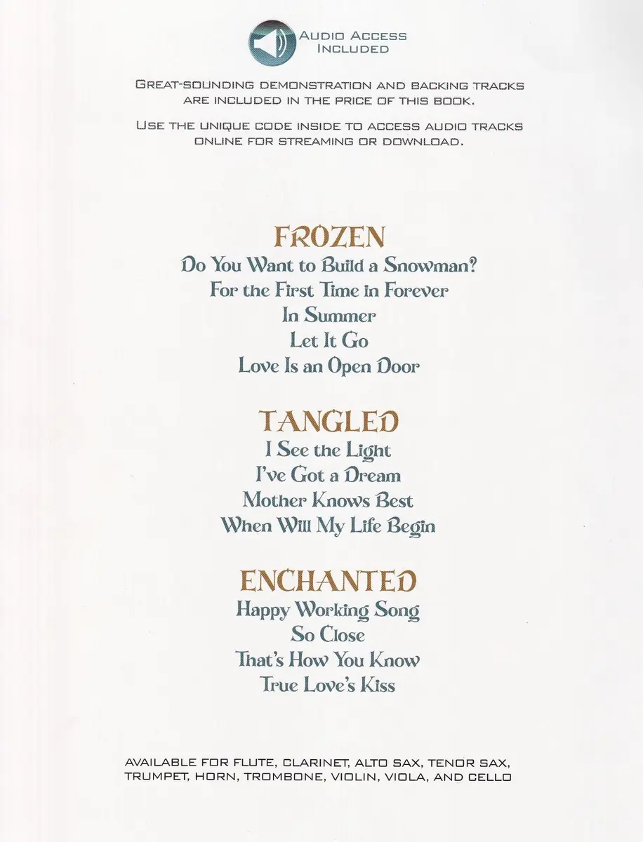 Songs From Frozen - Tangled And Enchanted - Horn