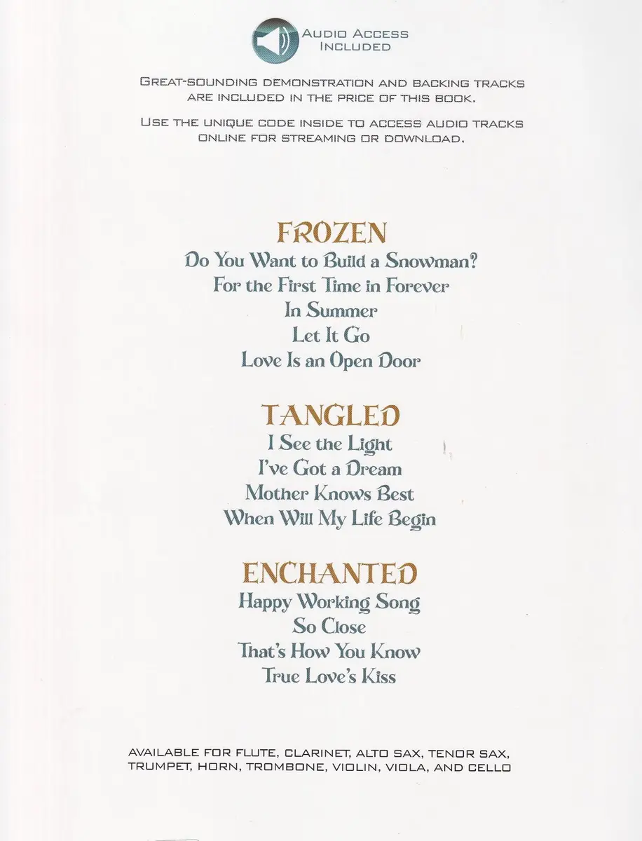 Songs From Frozen - Tangled And Enchanted - Trombone