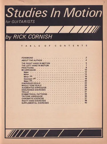Studies In Motion For Guitarist