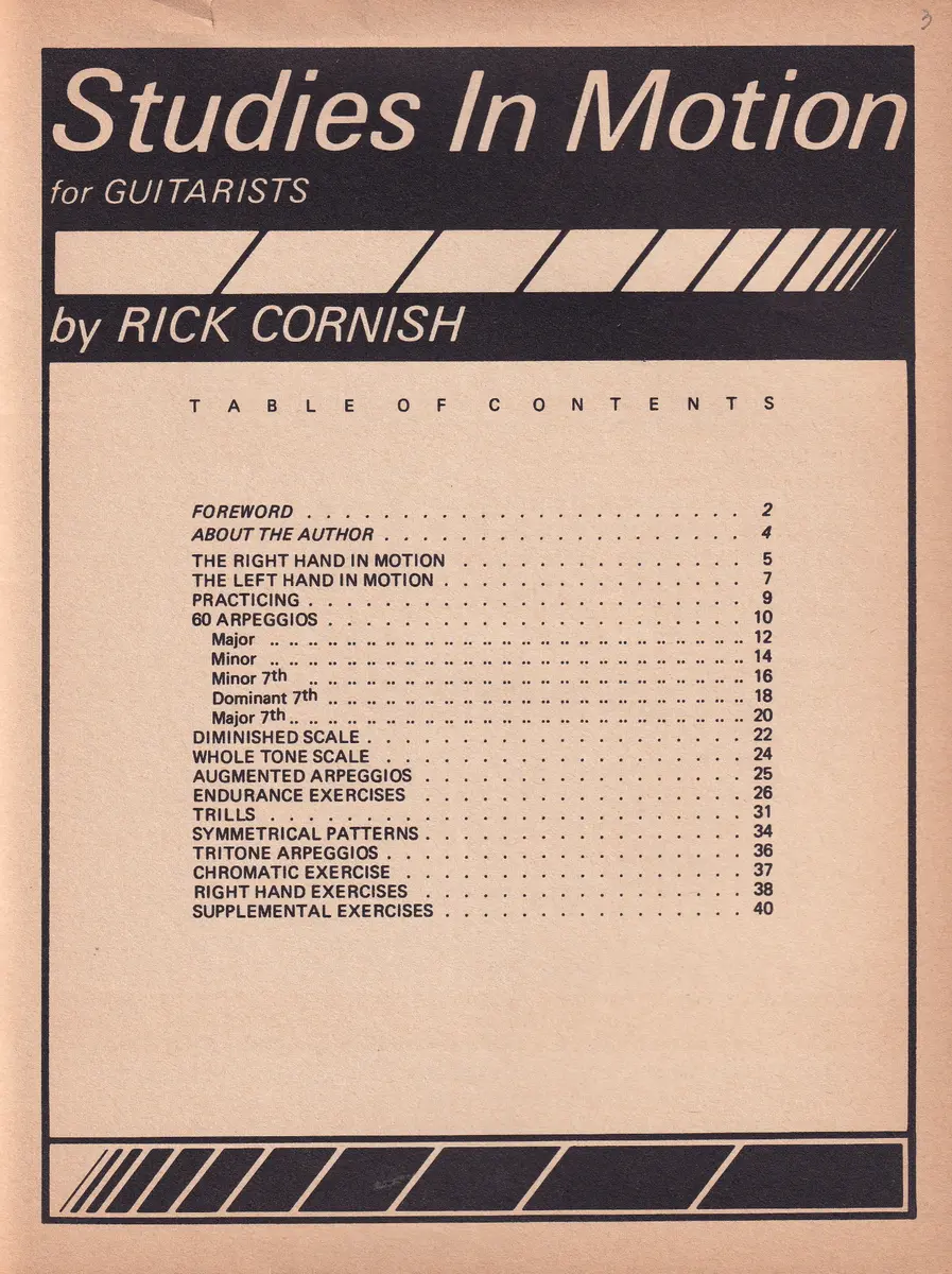 Studies In Motion For Guitarist