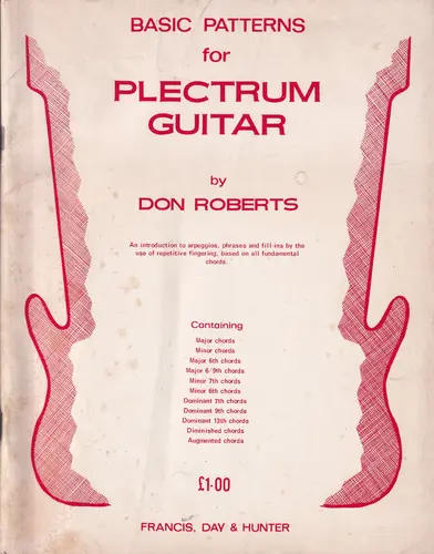 Basic Patterns For Plectrum Guitar