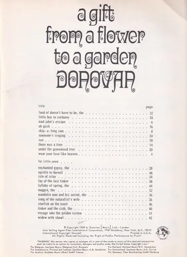 A Gift From A Flower To A Garden Donovan