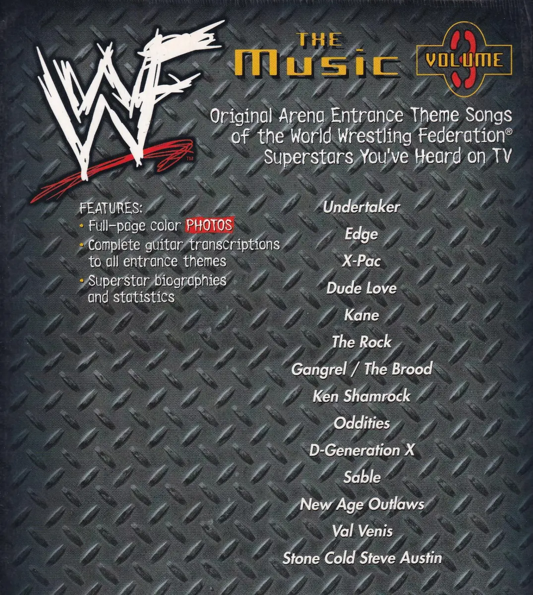 World Wrestling Federation - The Music - Vol. 3  (Edição Antiga)