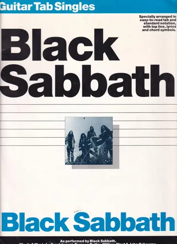 Black Sabbath - Guitar Tab Singles - Exemplar Antigo