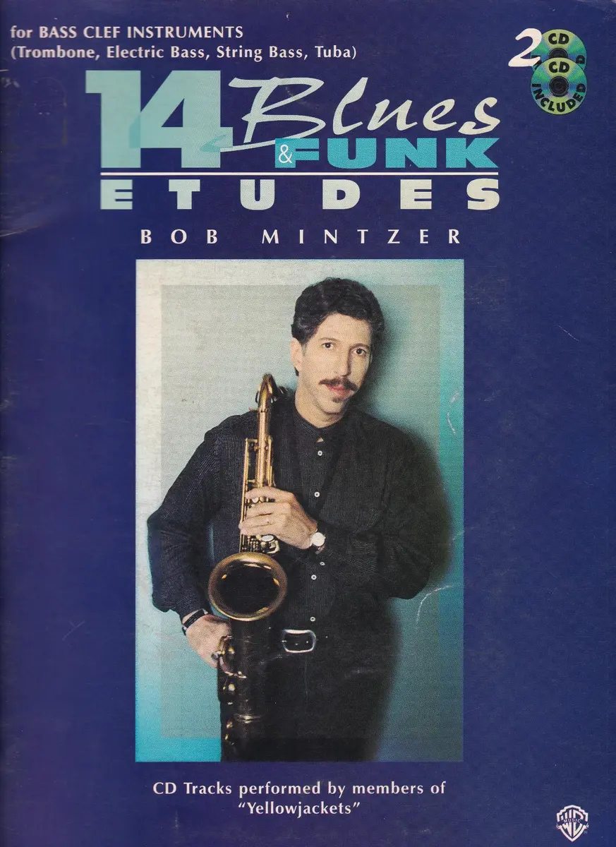 14 Blues & Funk etudes for Bass Clef Instruments - Exemplar Antigo