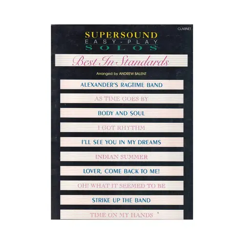 Best In Standards - Supersound - Clarinet - Exemplar Antigo