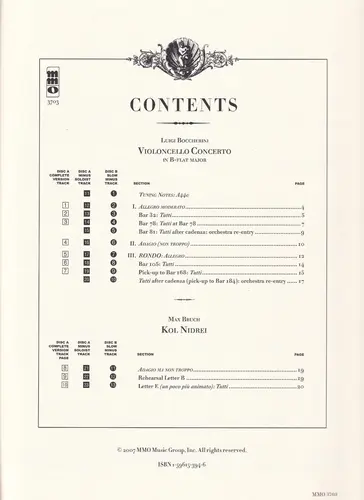 Violoncello Concerto n.9 in Bb major G482 / Kol Nidrei Op.47