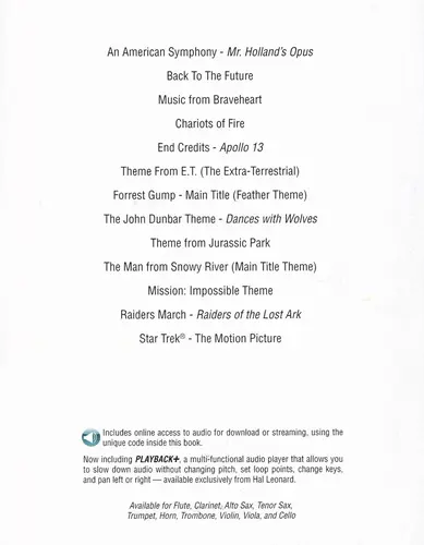 Favorite Movie Themes - Clarinet