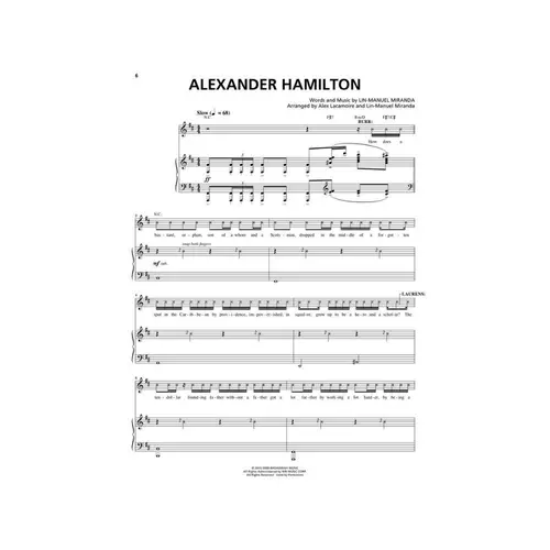 Hamilton - vocal selections