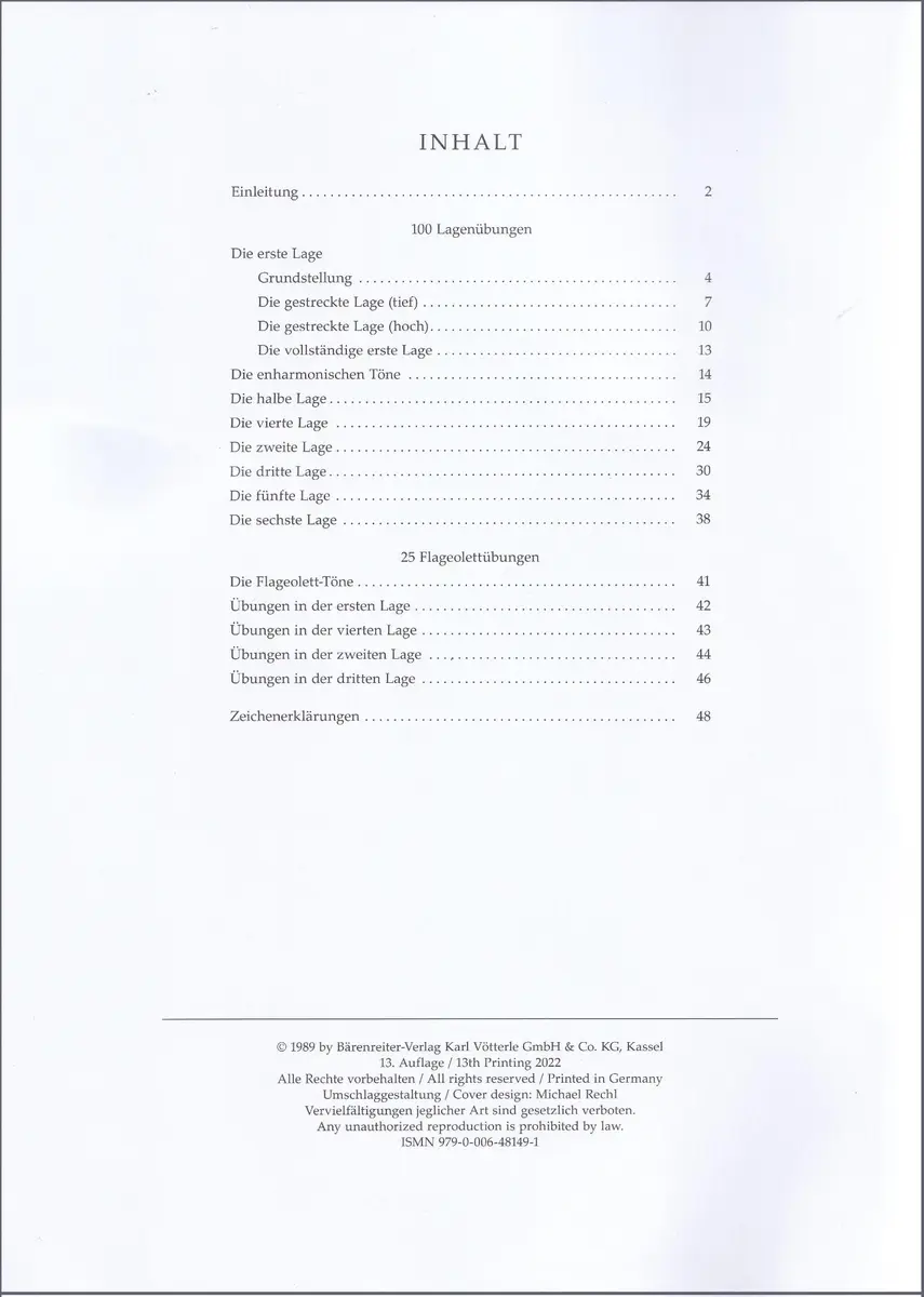Einführung in das Lagenspiel - 125 kleine Übungen für Violoncello