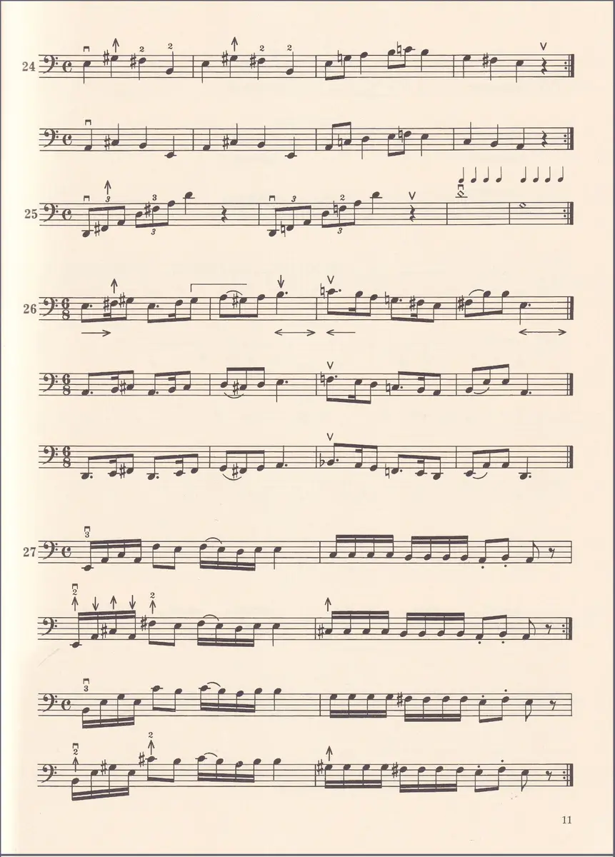 Einführung in das Lagenspiel - 125 kleine Übungen für Violoncello