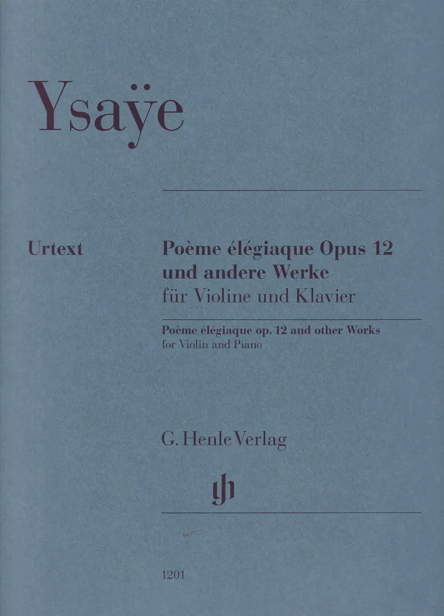 Poème élégiaque op. 12 and other Works