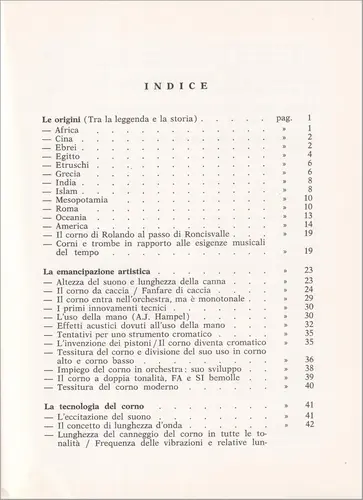 Il Corno - gli strumenti musicali - storia della loro evoluzione tecnica ed artistica
