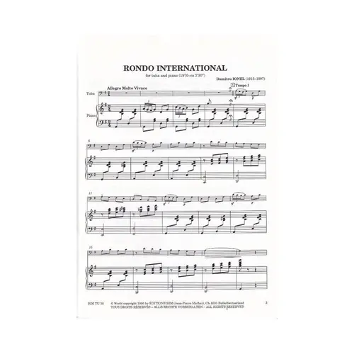 Rondo International For Tuba