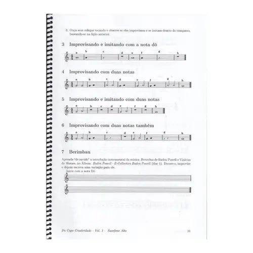 Da Capo Criatividade - Sax Alto Vol 1
