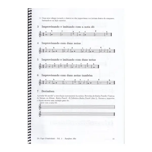 Da Capo Criatividade - Sax Alto Vol 1