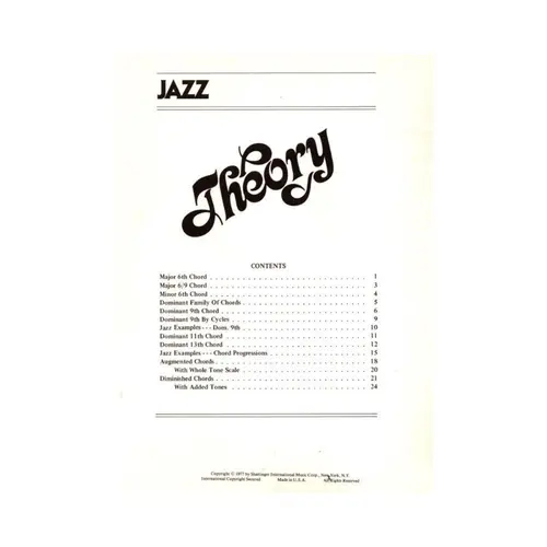 Jazz Theory