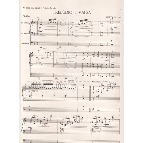 Preludio E Valsa para orgão