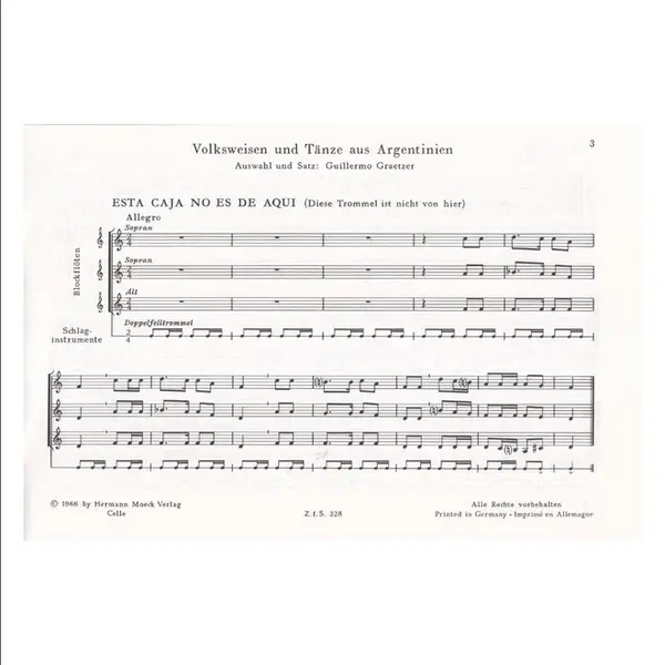 Folk Tunes And Dances From Argentine