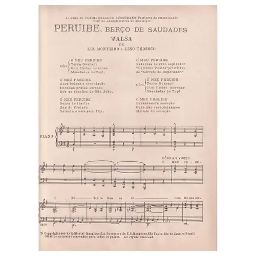 Peruíbe, Berço De Saudades  - Valsa