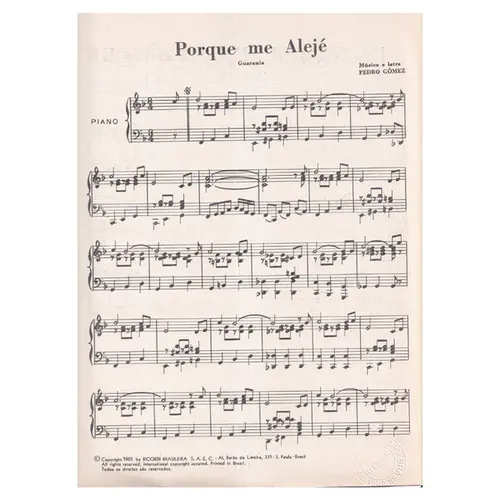 Porque Me Alejé - Guarania