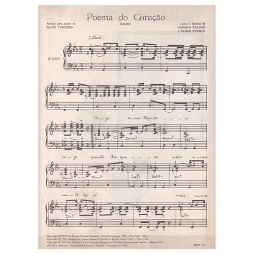 Poema Do Coração - Samba