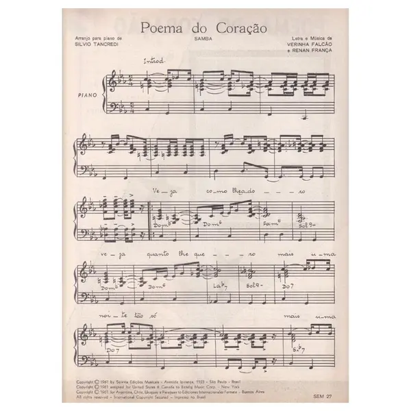 Poema Do Coração - Samba