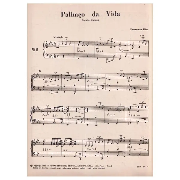 Palhaço Da Vida  - Samba Canção  (Edição Antiga)