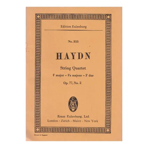 String Quartet F Major - Op.77 N.2