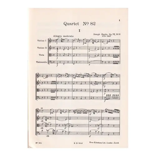 String Quartet F Major - Op.77 N.2