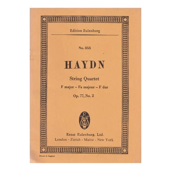 String Quartet F Major - Op.77 N.2