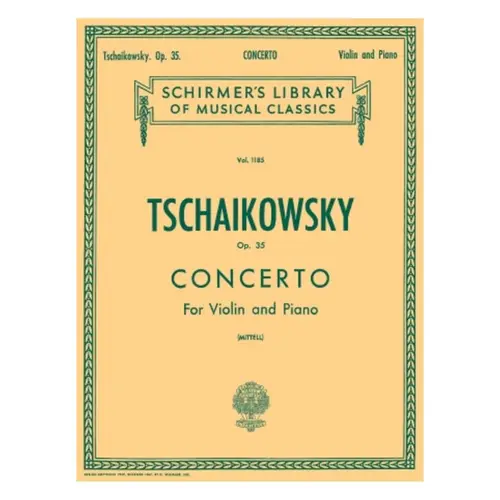 Concerto For Violin - Op.35  (Ed 1185)