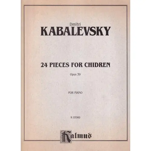 24 Pieces For Children Op.39