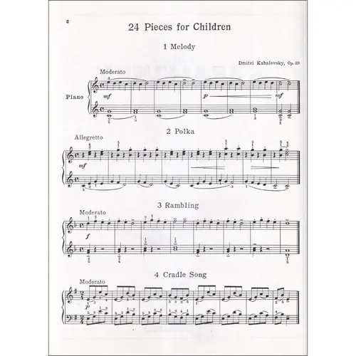24 Pieces For Children Op.39