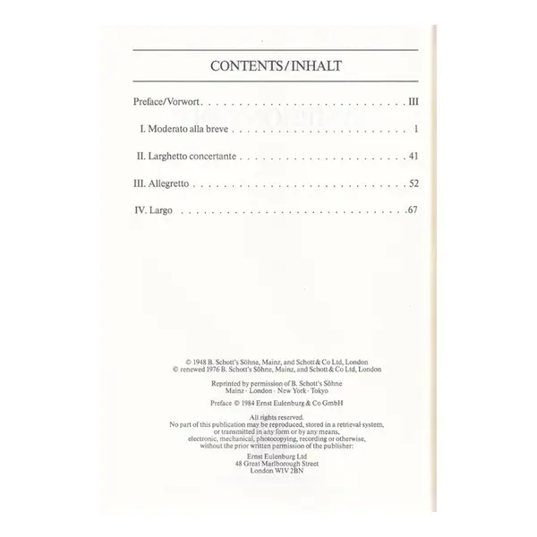 Symphony In C - Study Score