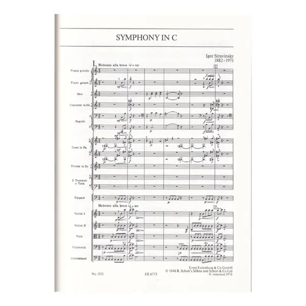 Symphony In C - Study Score