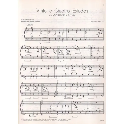 Vinte E Quatro Estudos - Op.125 - Exemplar Antigo