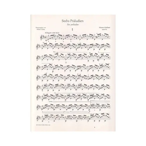 Sechs Praludien - Op.83