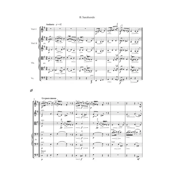From Holberg´s time for string orchestra Op. 40 ( score )