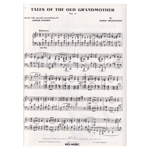Tales Of The Old Grandmother op. 31 for piano